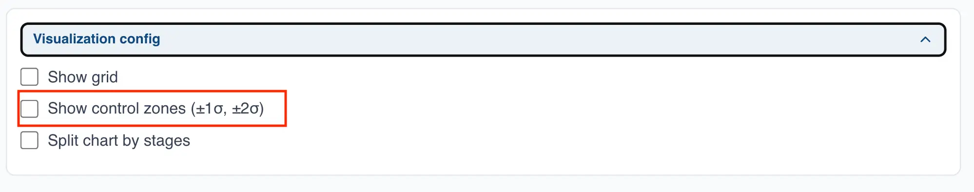 Control zone settings